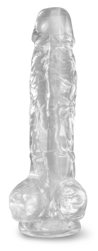 Pipedream King Cock Clear 20 cm - model przezroczysty z przyssawką
