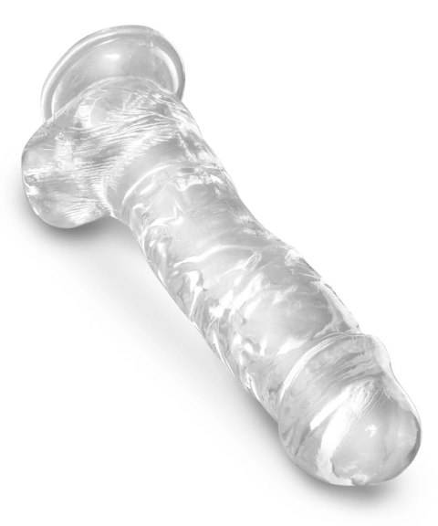 Pipedream King Cock Clear 20 cm - model przezroczysty z przyssawką