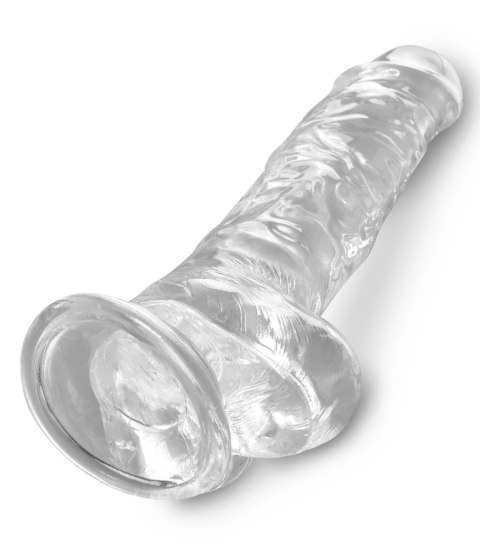 Pipedream King Cock Clear 20 cm - model przezroczysty z przyssawką