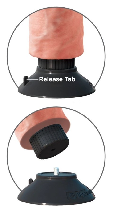 Pipedream King Cock Model 23 cm jasny - elastyczny, wodoodporny, przyssawka