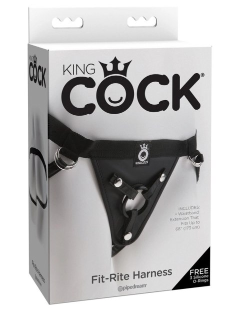 Pipedream King Cock Pasek do Akcesoriow Intymnych Czarny 173 cm