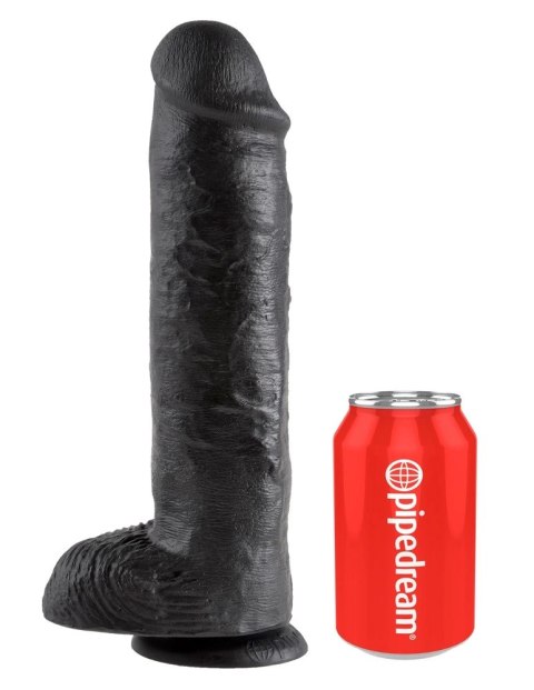 Pipedream King Cock model 28 cm czarny z anatomicznymi detalami