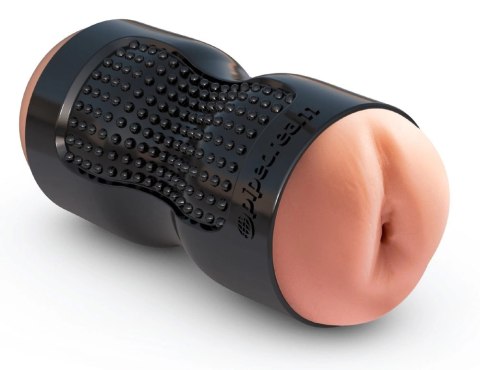 Pipedream PET Czarna maszyna intymna 2-w-1 dwukanałowa TPR 15,2 cm