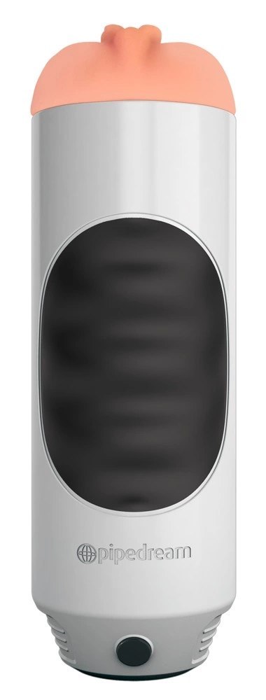 Pipedream PET Podwojna maszyna intymna wibrująca, biała, 23,7 cm