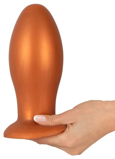 ANOS Wtyczka Stożkowa z Przyssawką XL 16 cm Pomarańczowa Silikon