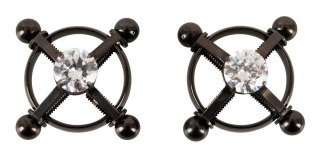 Bad Kitty Zaciski na sutki Shiny Star 4-śrubowe czarne stal nierdzewna