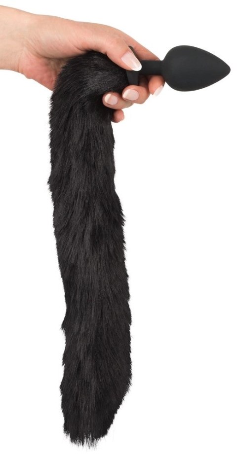 Bad Kitty Zestaw Futerkowy - Model z Ogonem i Uszami Kota, Czarny