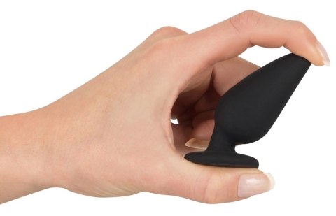 Black Velvets Plug stożkowy silikonowy mały 7,8 cm czarny 40 g