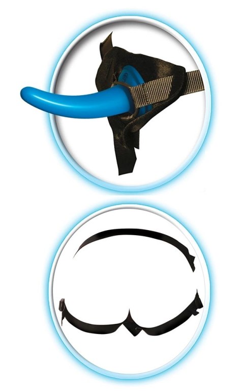 Fetish Fantasy Series Uprząż z niebieską nakładką 12,6 cm regulowana