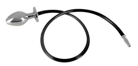 Mystim Plug & Play - Zestaw intymny ze stali nierdzewnej i silikonową rurką