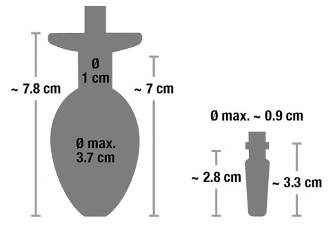 Mystim Plug & Play - Zestaw intymny ze stali nierdzewnej i silikonową rurką