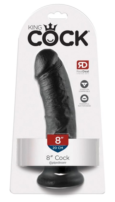Pipedream King Cock Model 20 cm Czarny z Przyssawką PVC