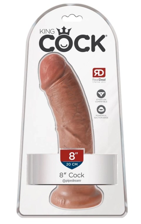 Pipedream King Cock model 20 cm z przyssawką jasny odcień skory