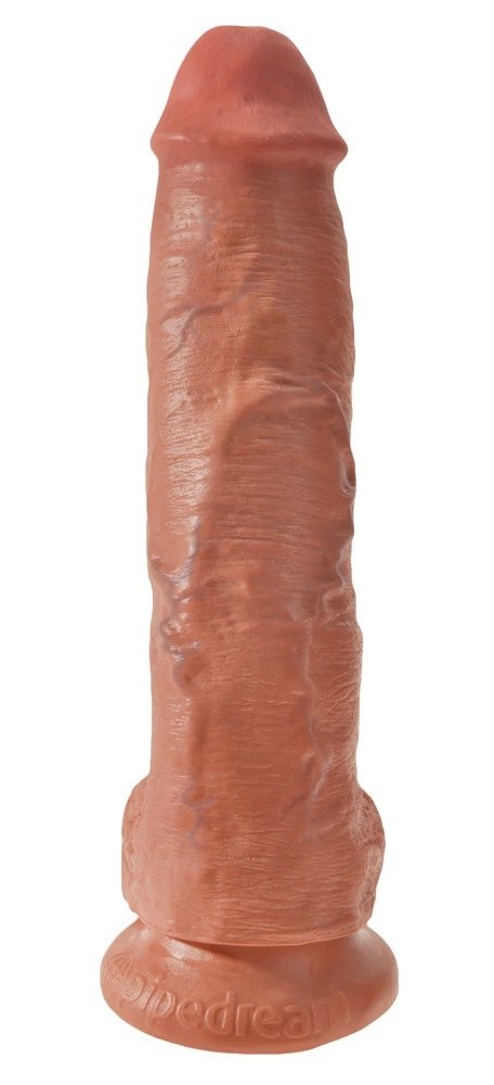 Pipedream King Cock model anatomiczny 25 cm ciemny PVC z przyssawką