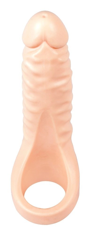 Realistixxx Double Fucker - Pierścień elastyczny z anatomiczną nakładką 18 cm