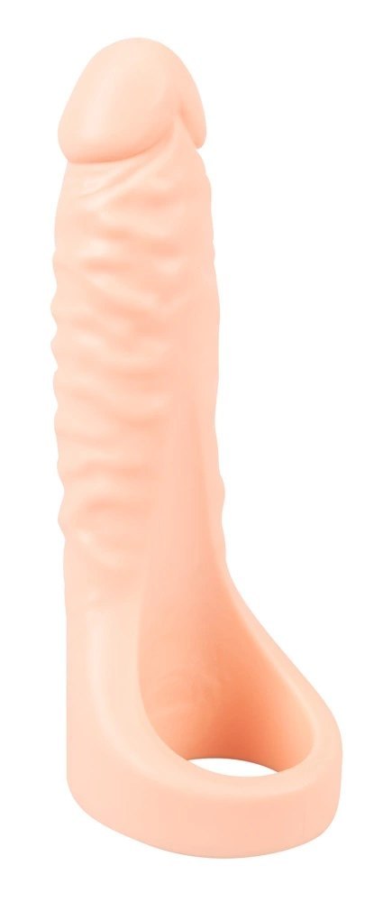 Realistixxx Double Fucker - Pierścień elastyczny z anatomiczną nakładką 18 cm