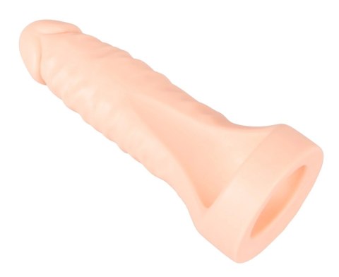 Realistixxx Double Fucker - Pierścień elastyczny z anatomiczną nakładką 18 cm