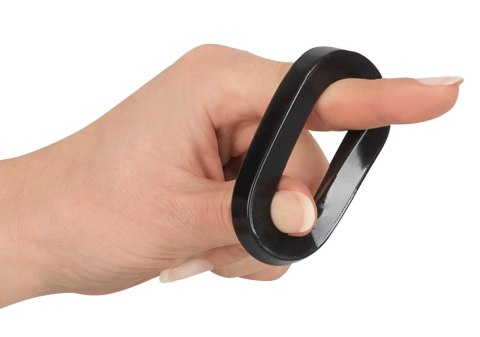 Rebel Zestaw 3 pierścieni anatomicznych TPR czarne rożne szerokości