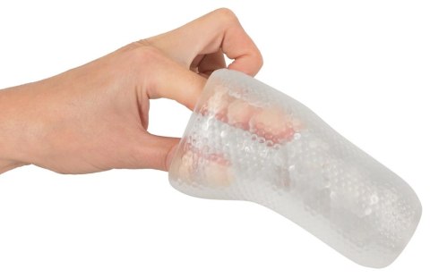 Stroker Speed przezroczysty model intymny kieszonkowy TPE 13 cm