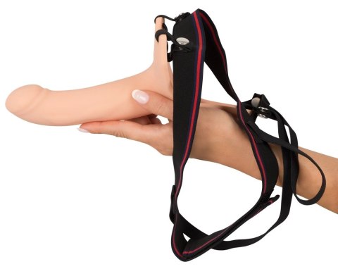 You2Toys Duży model silikonowy na pasku, przedłużenie 6 cm, czarny