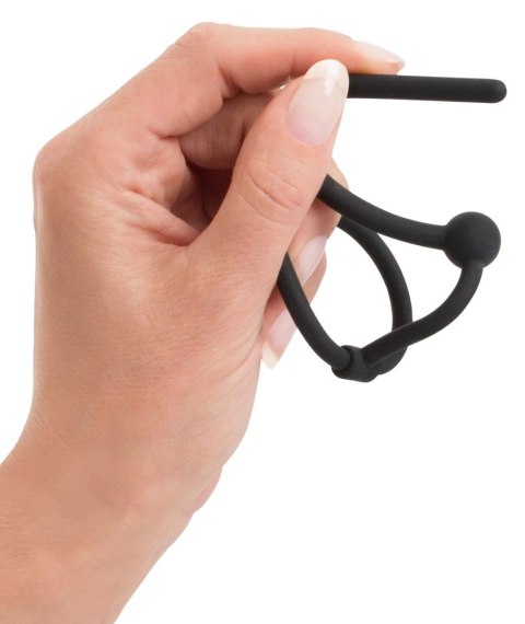 You2Toys Dylator z kulką i pierścieniem, silikonowy, czarny, 12 cm