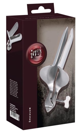 Fetish Collection wziernik ginekologiczny stalowy srebrny 10,5 cm