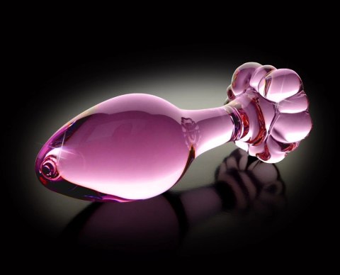 Icicles Szklany korek z ozdobną końcowką w kształcie kwiatu 8,9 cm