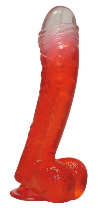 NMC Model Elastyczny PVC 17cm Czerwony - anatomiczny kształt, przyssawka