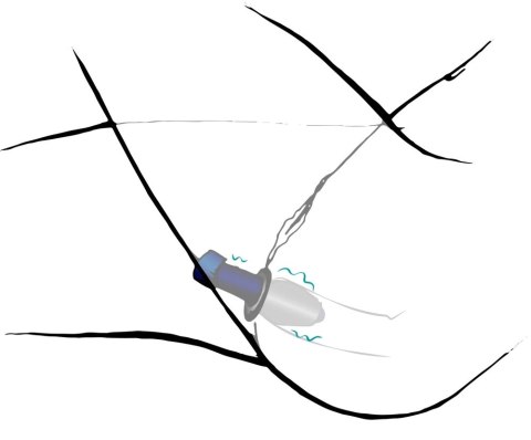 You2Toys Korek intymny tunelowy M silikonowy czarny 10 cm