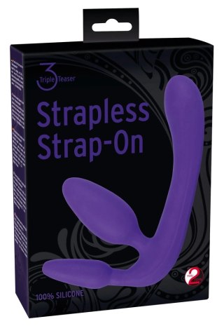 You2Toys Strapless Strap-On Fioletowy - System Intymny z 3 Wtyczkami, 20 cm