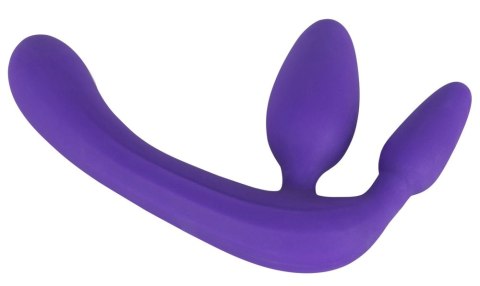 You2Toys Strapless Strap-On Fioletowy - System Intymny z 3 Wtyczkami, 20 cm