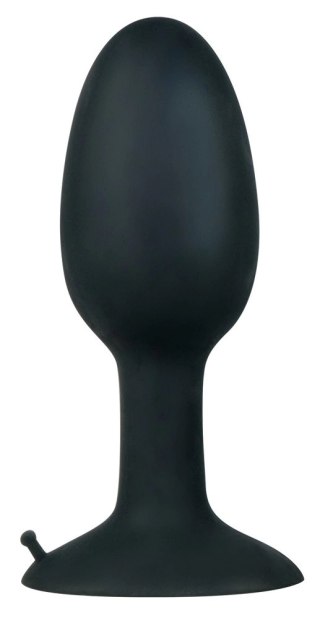 Backdoor Friend Large - silikonowy korkowy model z kulą wewnętrzną, czarny