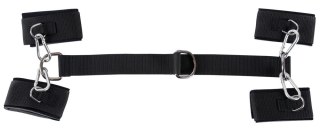 Bad Kitty Zestaw mankietow łączonych na nadgarstki i kostki czarne