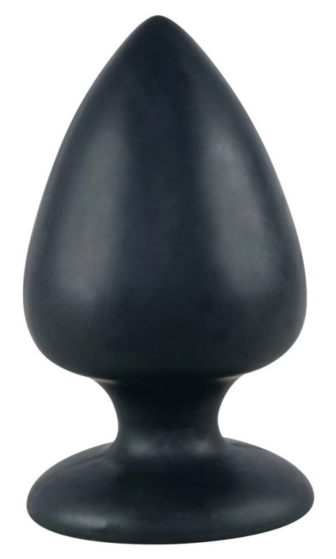 Black Velvets Korek anatomiczny XXL z przyssawką, silikon czarny 14cm
