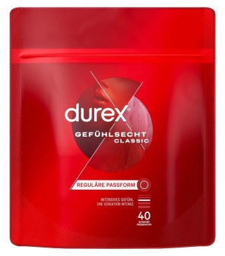 Durex Classic Lateksowe prezerwatywy 8szt z nawilżeniem, zbiorniczek