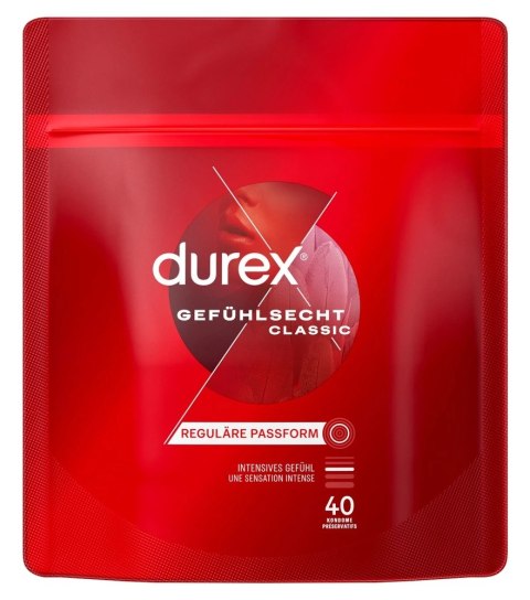 Durex Classic Lateksowe prezerwatywy 8szt z nawilżeniem, zbiorniczek