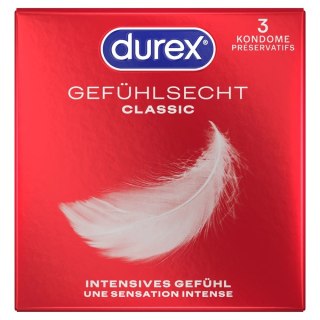 Durex Classic prezerwatywy lateksowe ze zbiorniczkiem 3 sztuki