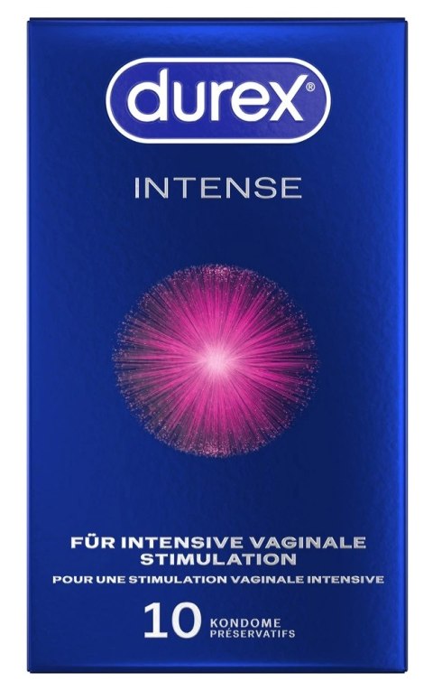 Durex Intense Orgasmic Miętowe Prążkowane Prezerwatywy 10 szt.