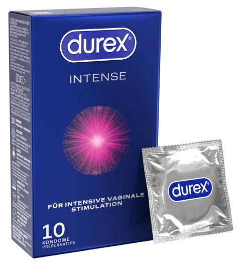 Durex Intense Orgasmic Miętowe Prążkowane Prezerwatywy 10 szt.
