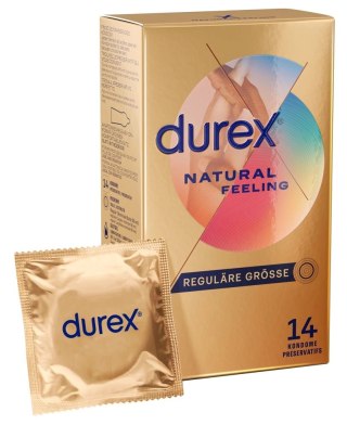 Durex Natural Feeling 14 szt. - prezerwatywy bez lateksu Real Feel