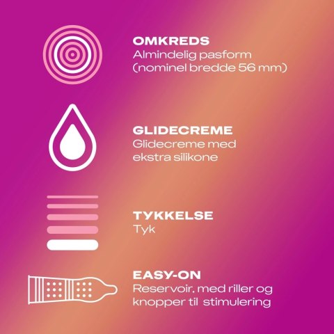 Durex Pleasure Me - Prezerwatywy Żebrowane i Nubbingowane 10 szt.