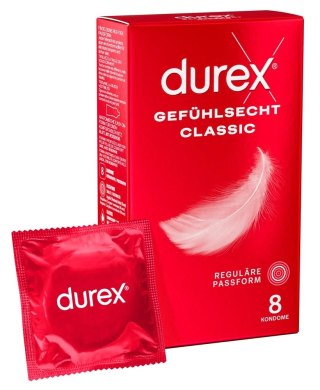 Durex Prezerwatywy Lateksowe 8 szt. z nawilżeniem i zbiorniczkiem