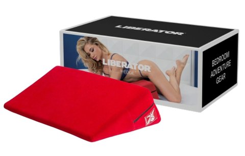 Liberator Wedge Poduszka Klinowa Czerwona 61x35,5x18 cm Mikrofibra