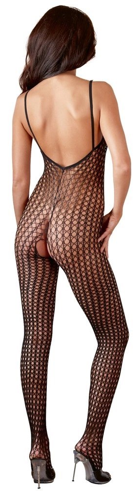 No:XQSE Kombinezon Siatkowy Bez Krocza XL/XXL Czarny Elastyczny