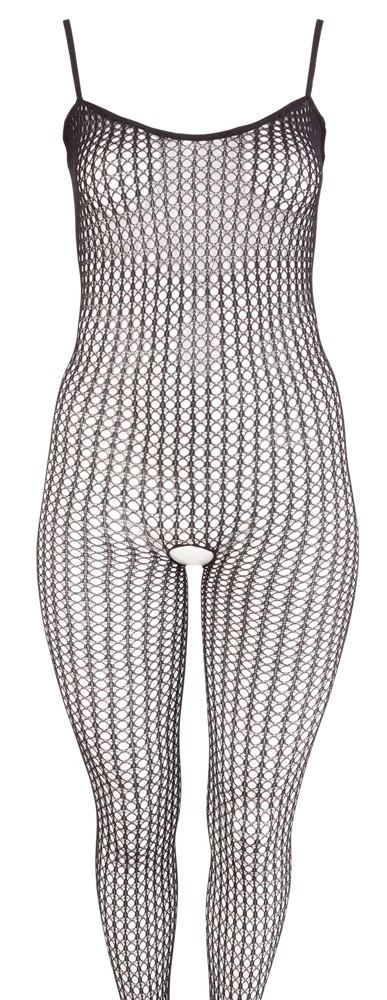 No:XQSE Kombinezon Siatkowy Bez Krocza XL/XXL Czarny Elastyczny