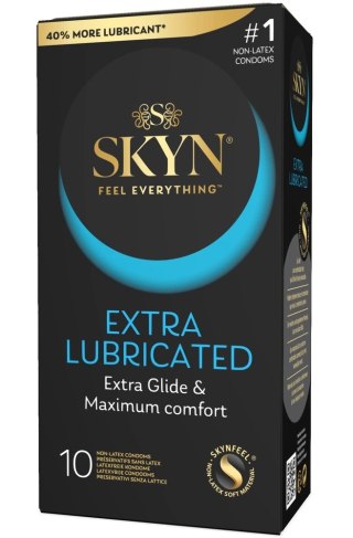 SKYN Extra Lubricated - Prezerwatywy nielateksowe, intensywne nawilżenie, 10 szt.