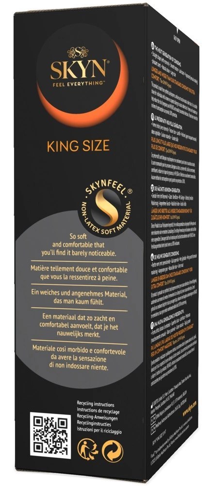SKYN King Size prezerwatywy nielateksowe 190mm 10 szt. duży rozmiar