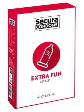 Secura Extra Fun 48 szt. prezerwatywy z wypustkami silikonowe