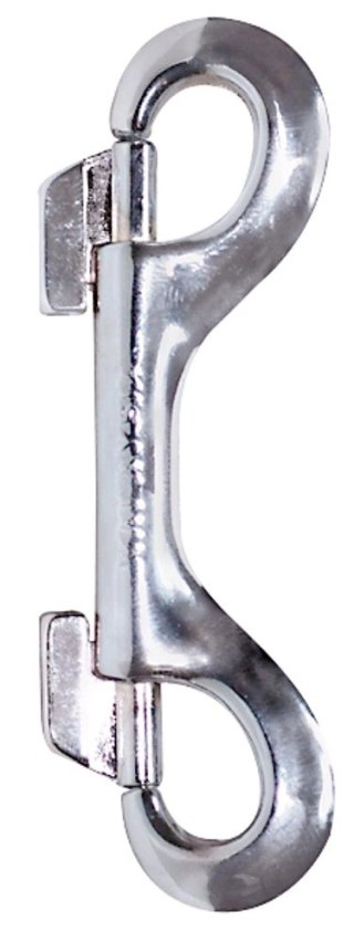 ZADO Karabińczyk Podwojny Metalowy Srebrny 10 cm - Akcesorium do Przebrań