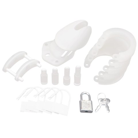 Blueline Silikonowa Klatka Anatomiczna z Zamkiem - czarna, system wentylacji